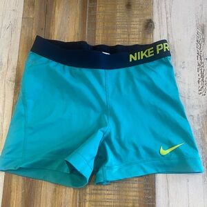 Nike Pro Blue Athletic Shorts